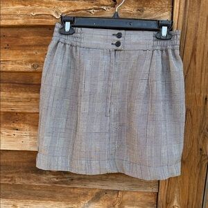 SELLECCA vintage Gray Plaid Women's Skirt mini